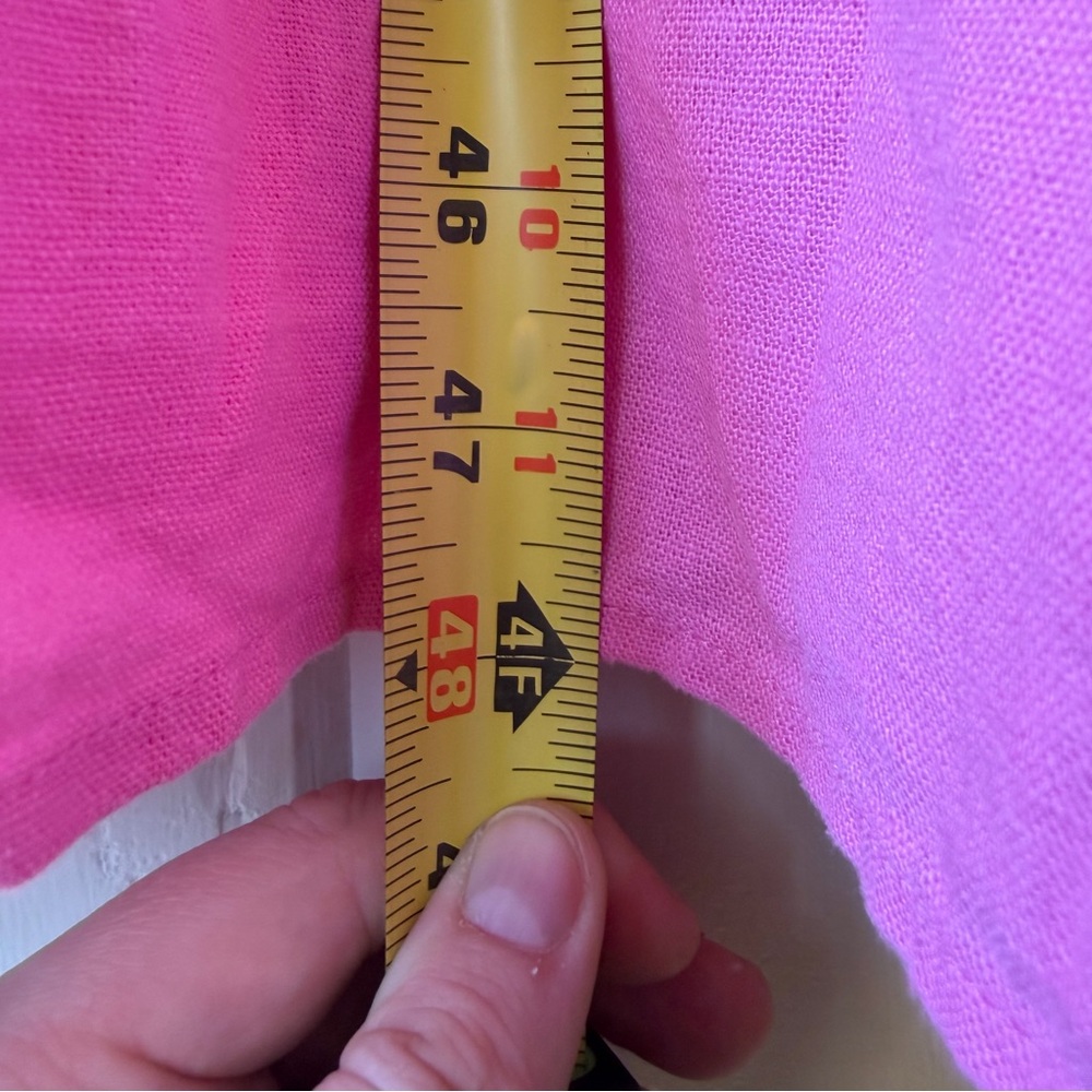 Ava & Viv Beautiful Vibrant Pink Midi Dress w/ Ruffled Neckline, Size XXL, NWT - Picture 9 of 11